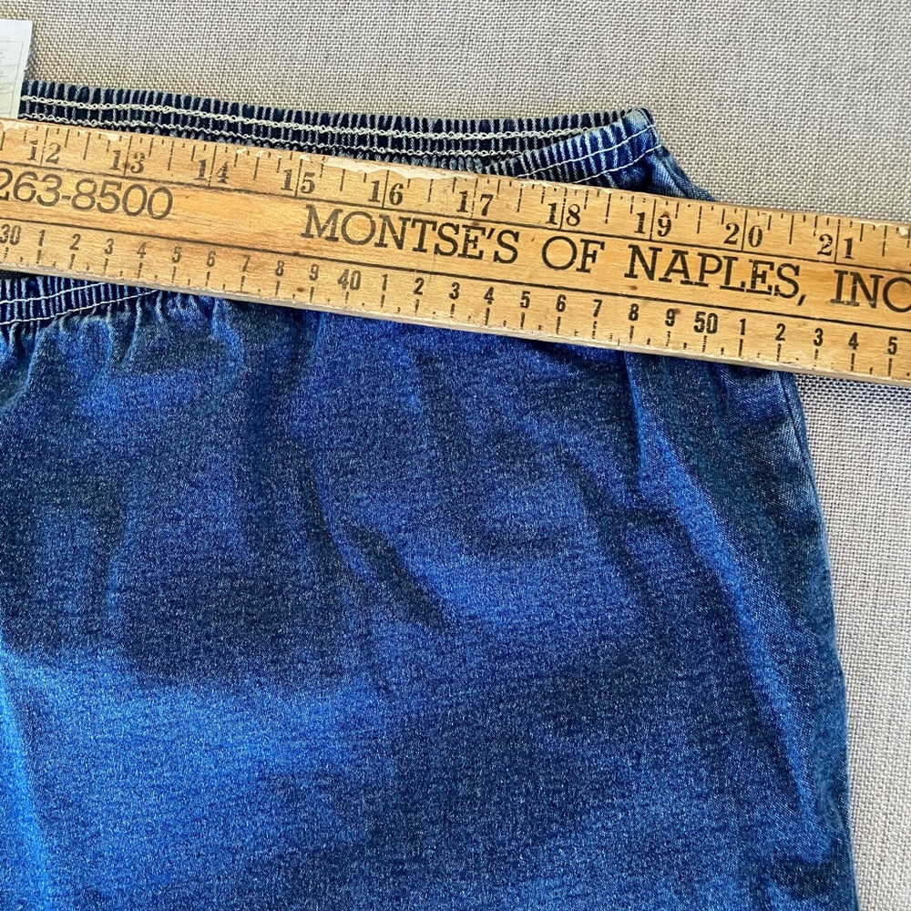Just My Size Denim Classic Capri with Elastic Waist size 22w - Picture 5 of 6